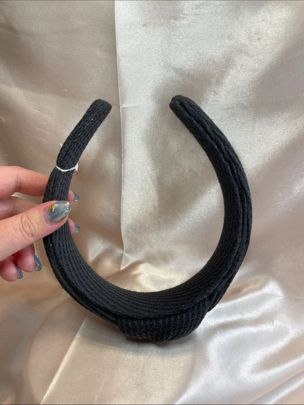 AERIE Knotted Charcoal Gray Padded Headband - NWT